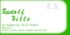 rudolf wille business card